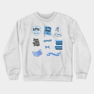 Blue Bookish Pack Crewneck Sweatshirt